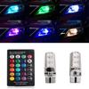 3 шт. T10 Автомобильная клиновидная боковая лампа-6SMD 5050 RGB 7 цветов светодиодная стробоскопическая вспышка с дистанционным управлением постоянного тока
