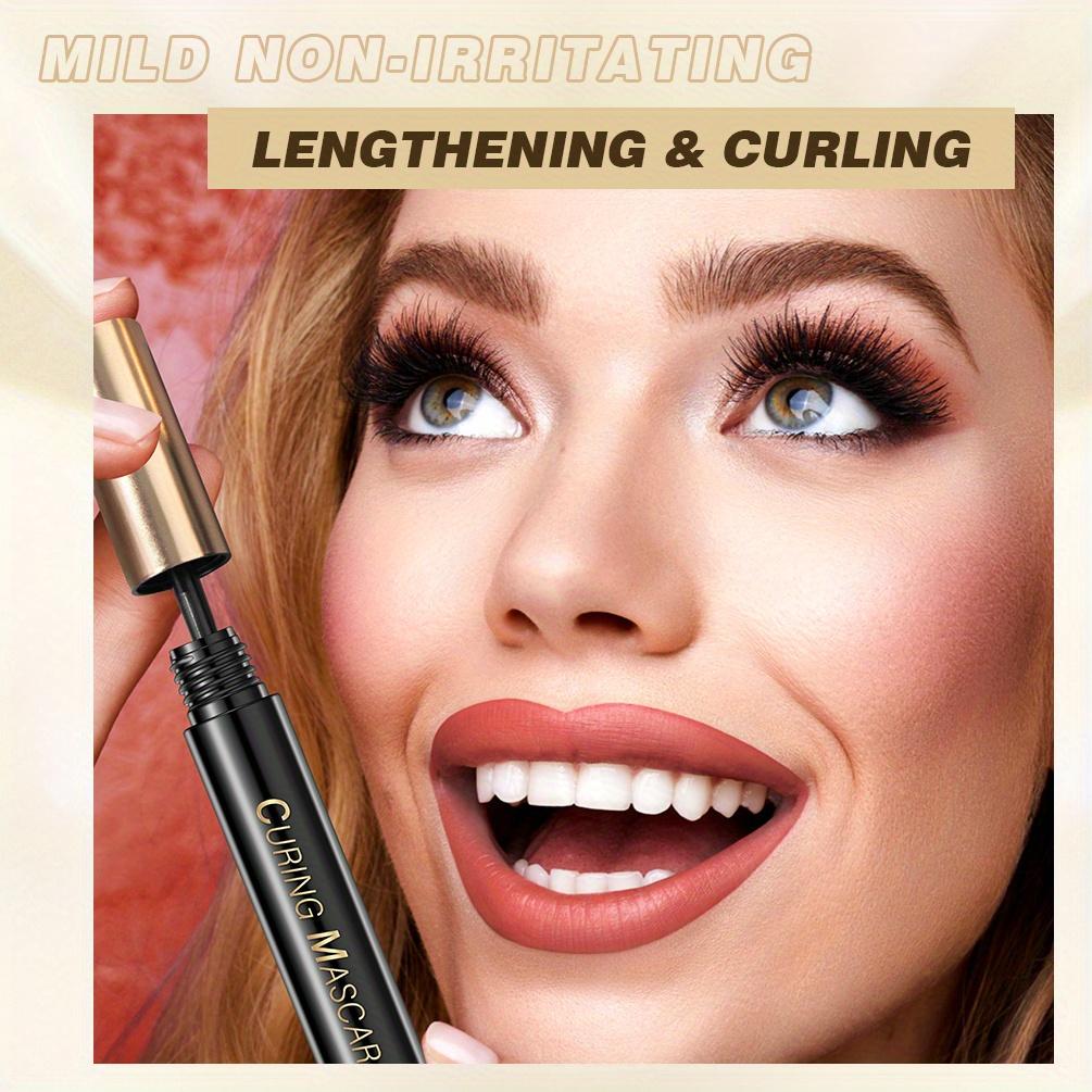 Набор туши для ресниц + кондиционера для ресниц, удлиняющая, утолщающая, подкручивающая и разделяющая черная тушь для ресниц без размазывания