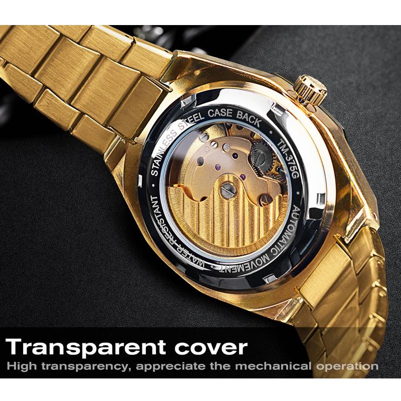 Механические часы Tourbillon Skeleton в стиле стимпанк, мужские наручные часы, водонепроницаемые, автоматические, деловые, роскошные