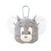 Tees Factory Tom and Jerry Plush Zipper Mascot with Carabiner, Dusty ColorToffee, Approx. H136xW174xD65mm (TJ-5546997DF)