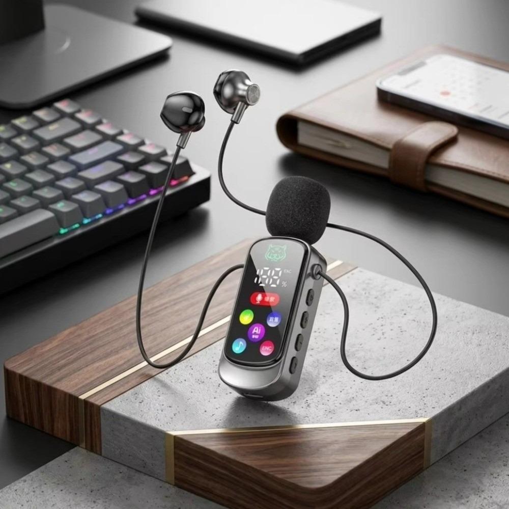 Clip-on Design Wireless Headphones Microphone Clip-on Earphones Media Playback