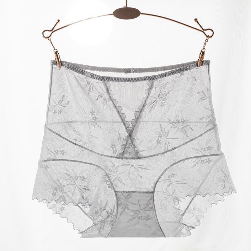 Сексуальное кружевное нижнее белье Pure Desire, трусики с высокой талией, женские легкие трусы из тутового шелка, антибактериальные тонкие женские трусы с промежностью