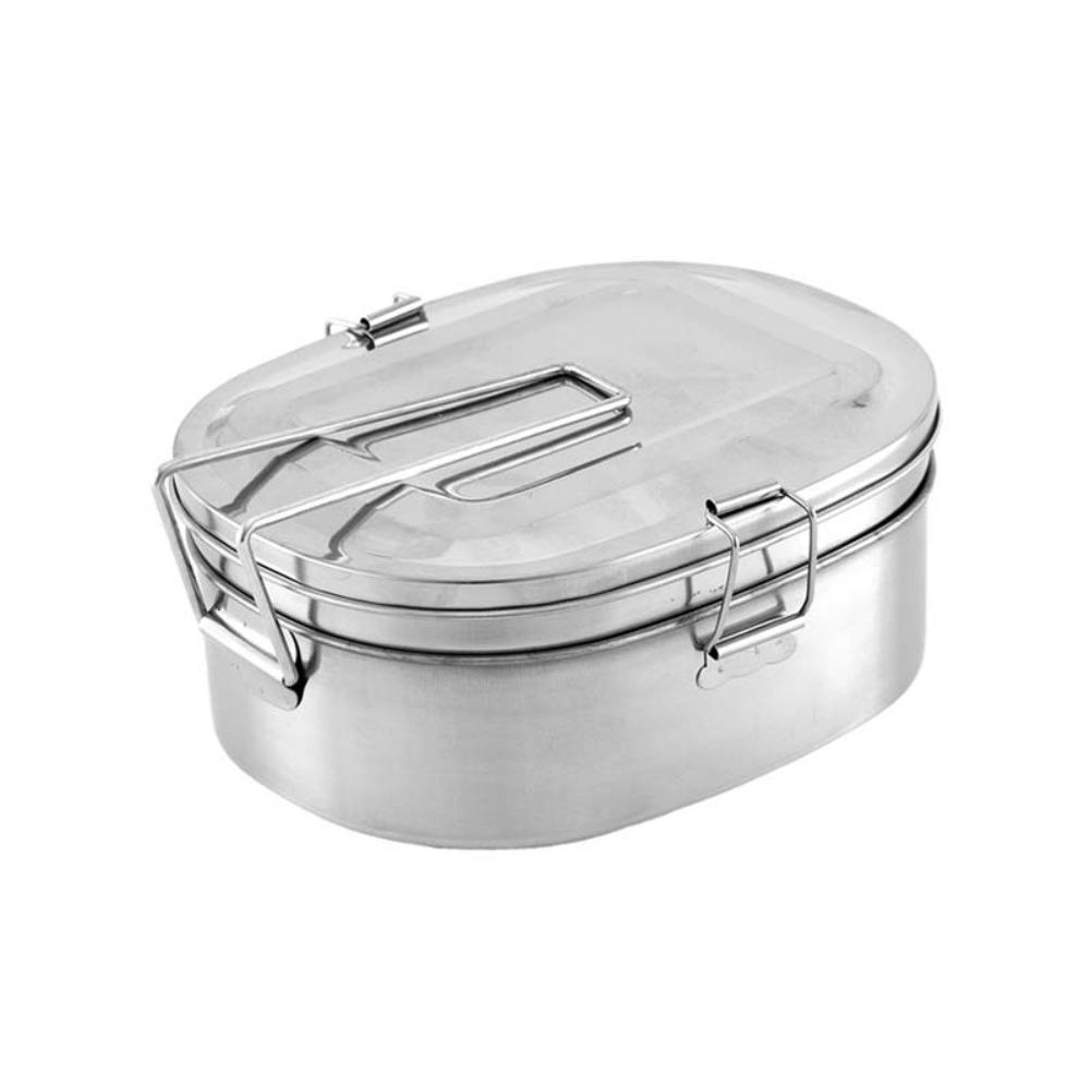 1/2 Layer Stainless Steel Lunch Box Rectangular Food Storage Box Food Container  Outdoor