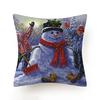 Stylish And Unique Christmas Snowman Pillow Case Perfect For Holiday Home Decor