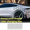 Автомобильная наклейка с сотовым рисунком, персонализированная креативная наклейка на линию талии, модифицированная наклейка на кузов, универсальная задняя декорация