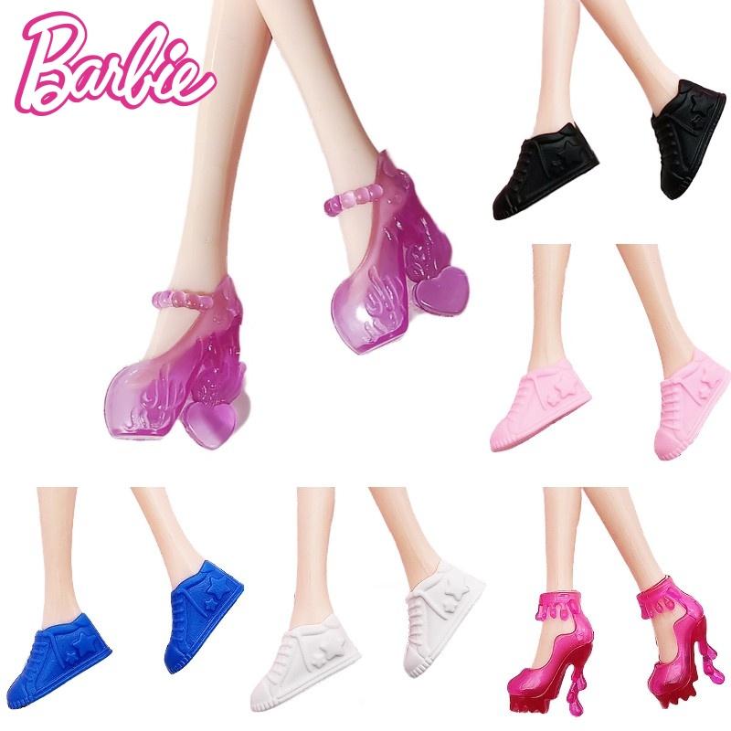 30 см Кукла Леле Барби Туфли на высоком каблуке Черные сандалии Игрушка для ролевых игр Аксессуары для девочек