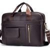 Мужские сумки Кожаные мужские сумки Сумки для компьютера из коровьей кожи 14-дюймовые деловые портфели большой вместимости Мужские повседневные сумки-мессенджеры через плечо