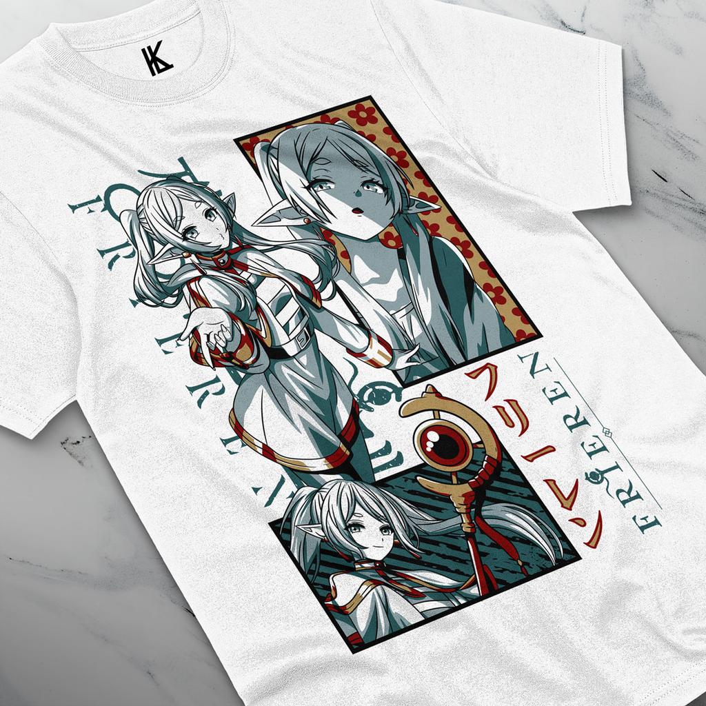 Футболка Frieren Beyond Journey's End Fern Stark Girl Anime Gifts Shirt Все размеры Хлопок
