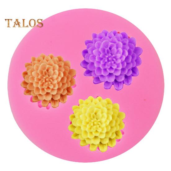 Форма для выпечки с антипригарным покрытием, сделай сам, удобная форма для печенья, конфет, силиконовая шишка, цветок, форма для выпечки