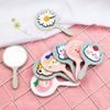 1PC Cartoon Makeup Mirror Mini Portable Hand-held Mirror Single-sided Handle Mirror Soft Cute Girl Cute Small Mirror