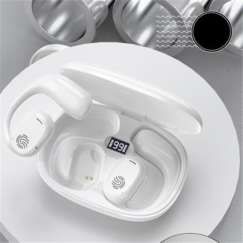 Беспроводные наушники Bluetooth 5.3 Наушники с креплением на ухо Светодиодный дисплей Водонепроницаемые гарнитуры HiFi стерео наушники с шумоподавлением