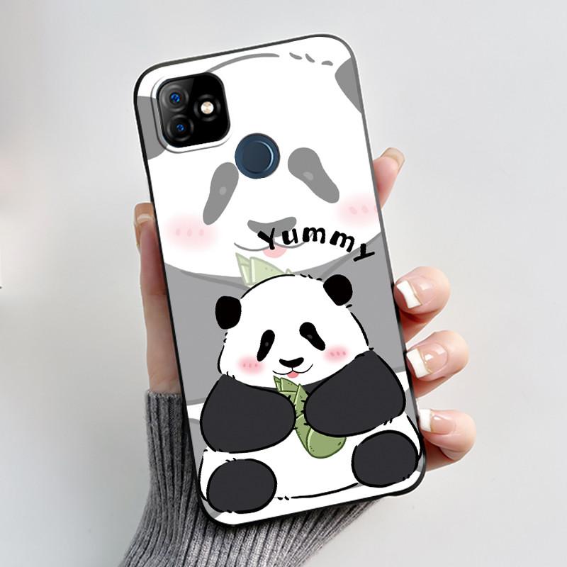 Casing For ITEL P36 Play L6005 Case ITEL Vision 1 Back Cover Aesthetic Cute Cat Fashion Cartoon Soft Black Silicone Phone Case