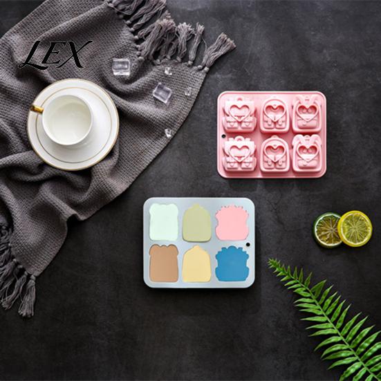 Cute Cake Decorating Supplies Backpack Silicone Mold, 6 Cavity School Bag Shape Baking Tool, DIY Crafting Mold Durable Flexible Tray for Chocolate And