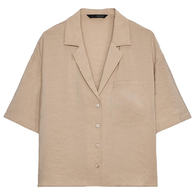 Zaprha 2025 Summer New Fashion Western Style Short sleeve V-neck Commuter Vertical Leisure Shirts Women 3718117