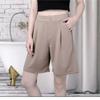 Летние женские шорты Five Point Suit Black Commuter Plus Size с высокой талией, свободные, утягивающие, широкие брюки для ношения на улице