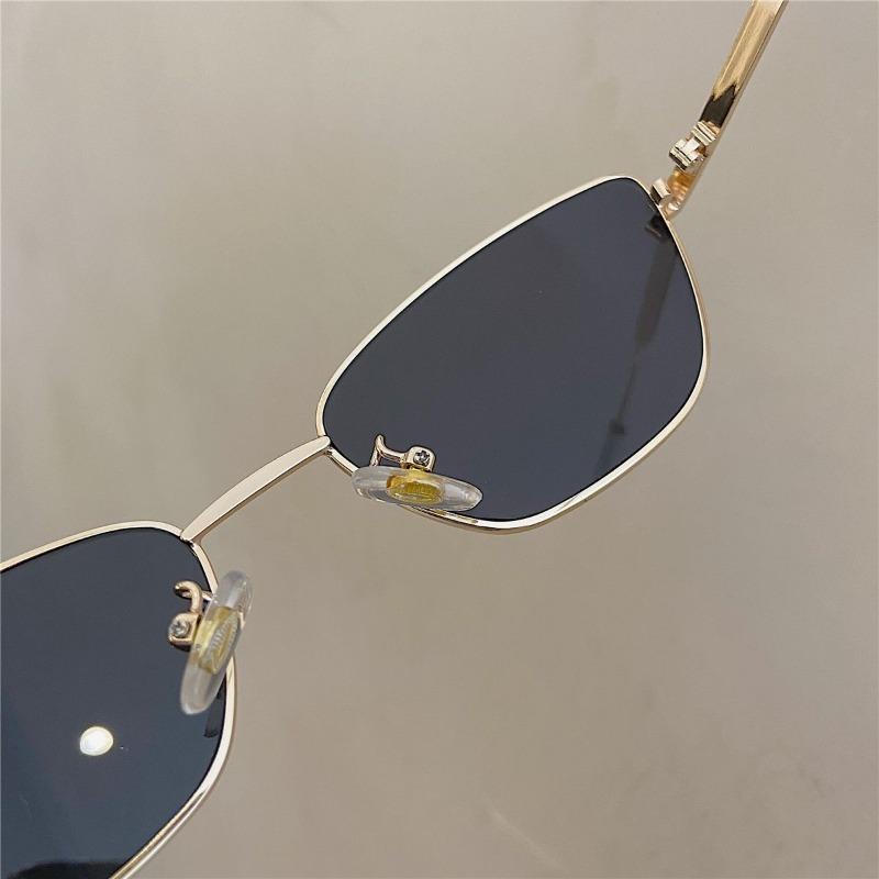 Брендовые маленькие солнцезащитные очки «кошачий глаз» женские, роскошные, с металлической оправой, коричневые, модные, с защитой от УФ-лучей (UV400), винтажные