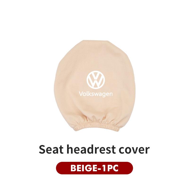 RUN1 For Volkswagen VW Car Seat Headrest Pillow Anti-Dirty Protective Cover Dustproof Scirocco Passat Polo B5 B6 B7 CC Tiguan Sharan