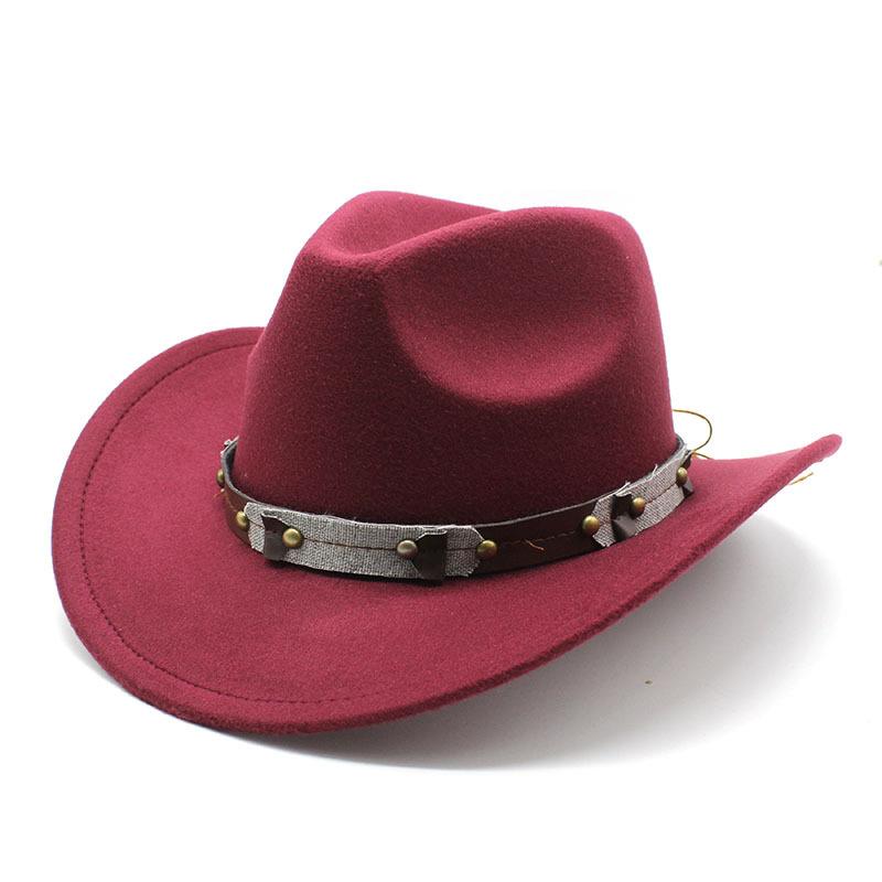 Western Cowboy Hat Felt Hat Ethnic Style Men And Women Tibetan Tibetan Upturned Edge Hat