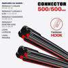 Крючок Стеклоочистителя 500/500мм (20"+20") для Renault Logan / Logan II, Sandero, Duster & Lada Largus / Priora