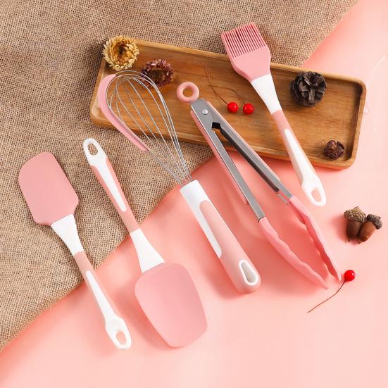 Силиконовый инструмент для выпечки, шпатель, скребок, масляная щетка, яичный венчик, пищевой зажим, термостойкий пищевой набор кухонных принадлежностей, кухонные принадлежности