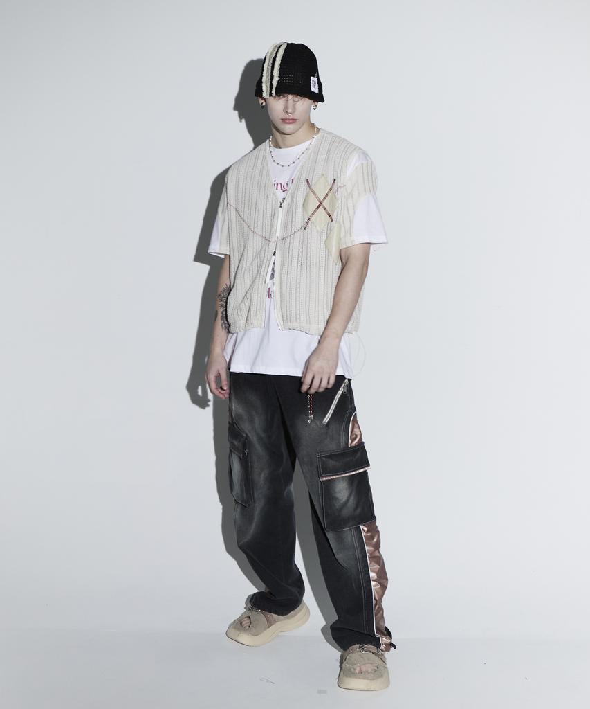 Жилет на молнии Rssc Argyle & Stitch Knit - Iv