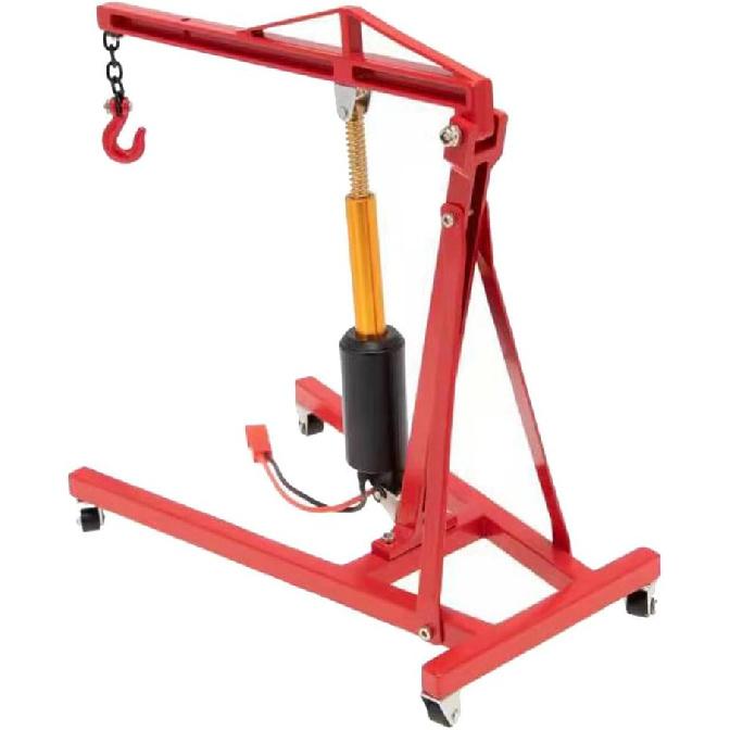 Simulation Engine Hoist, Electric RC Model Car Crane Jack Universal for 1/8 1/10 Scale Remote Control Vehicles - Black