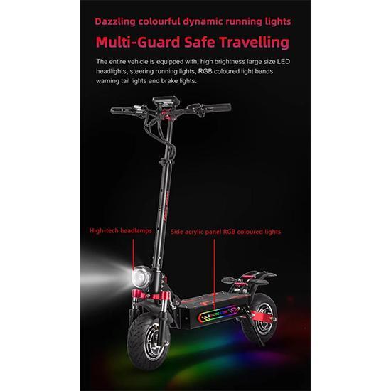 Boyuda's new electric scooter Q7Pro Max, equipped with 3200W dual motors, 52V28AH battery, application control, and silent tire scooter