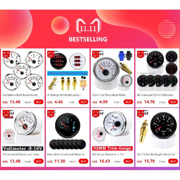 AD New 52mm/85mm TFT Screen Speed Gauge Digital GPS Speedometer Mph Knot Km/h GPS Antenna For Motorcycle Marine Boat Car 12V 24V