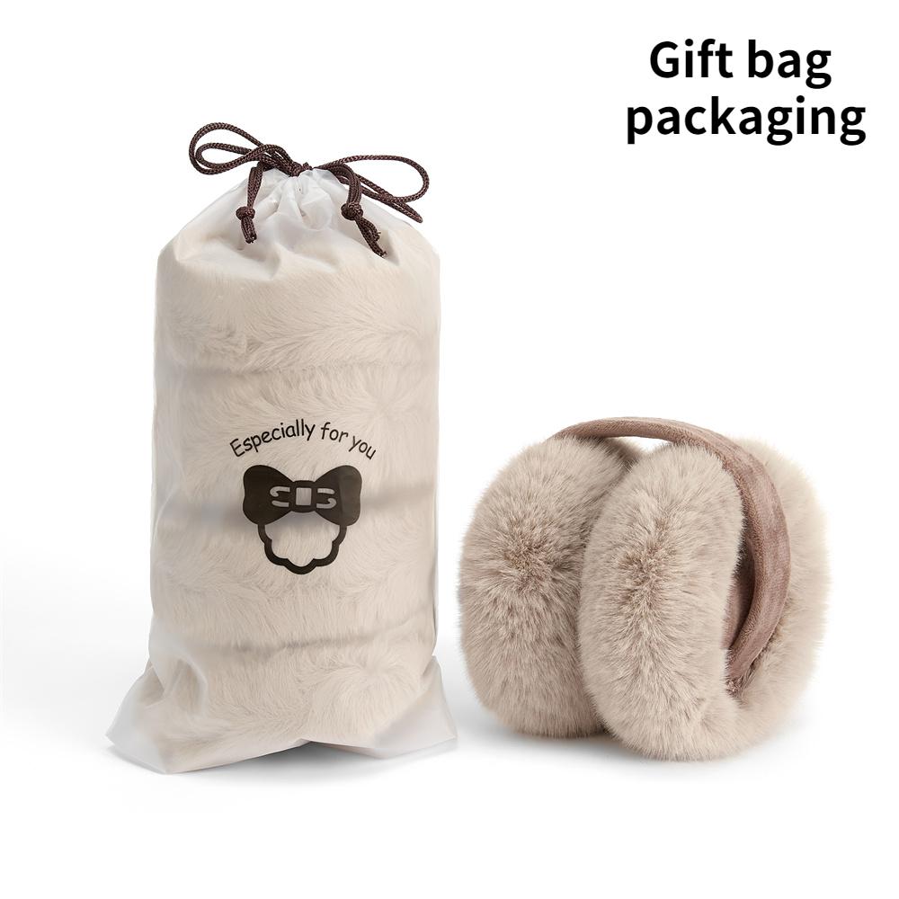 Высококачественные наушники из искусственного меха кролика, теплые зимние наушники, меховые наушники унисекс для взрослых, утепленные, складные