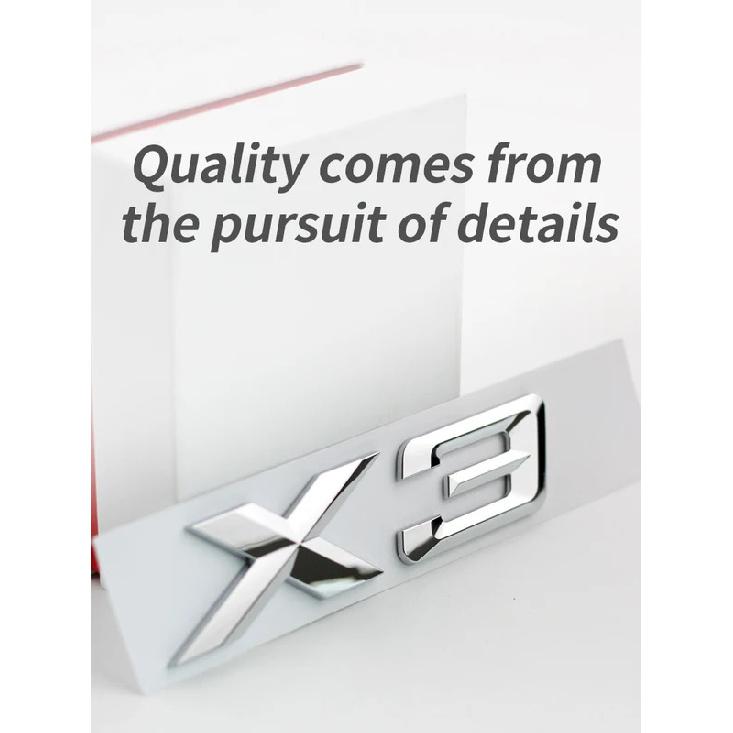 Подходит для BMW X1 X2 X3 X4 X5 X6 X7 F49 U12 F39 G08 G18 F15 F25 F26 G01 G02 G05 G06 G07 и задние буквы серебристый черный