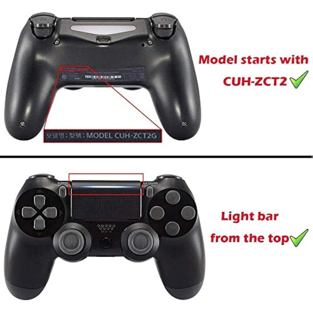 ExtremeRate PS4 Контроллер Совместимый Многоцветный Светящийся D-Pad Стикер Стикер Триггер Домашний Fac...