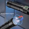 Уличный фонарик, 4 уровня, регулируемый, USB, перезаряжаемый, водонепроницаемый, супер яркий, с возможностью масштабирования, магнитный, портативный