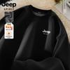 JEEP SPIRIT Men's Fleece-Lined Crewneck Sweatshirt