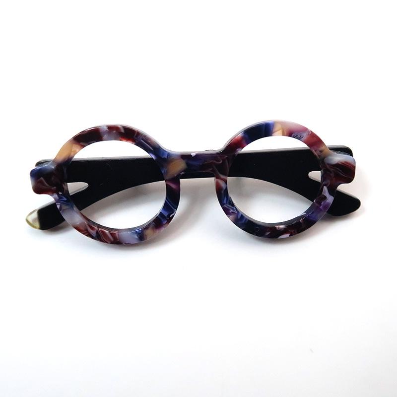 Бестселлер Yi'ai: Европейско-американская акриловая брошь в форме очков - Уникальный стиль, аксессуар-корсет