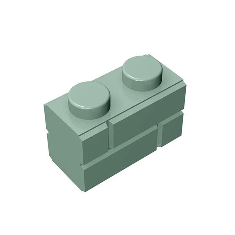 20 шт. Совместимые с MOC Собираемые Частицы 98283 Кирпич Специальный 1x2 с Профилем Кладка Строительные Блоки Части DIY Образовательные Для