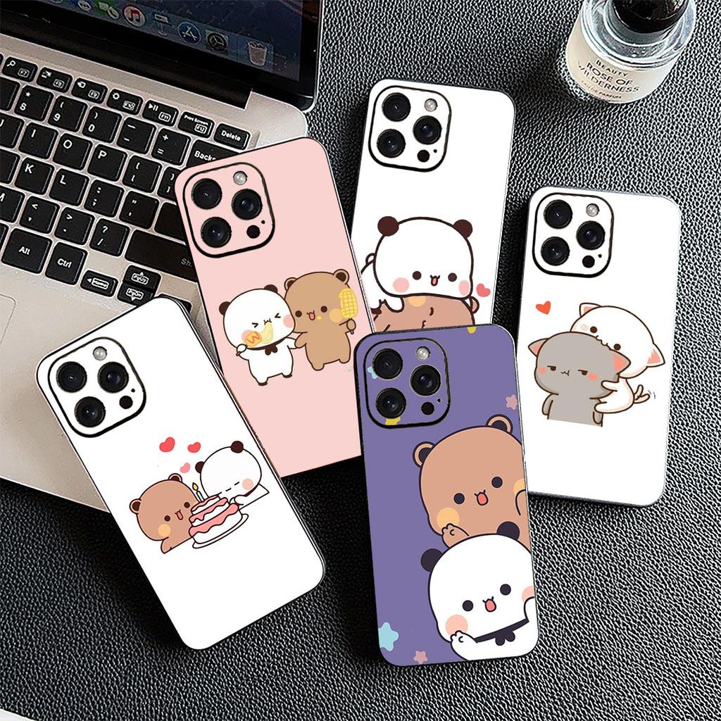 Чехол для телефона Bubus Panda Bear Dudus для Motorola Moto G86 G57 E14 E15 G14 G34 G67 G84 G24 A54 G15 Power E22