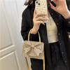 Women's Shoulder Messenger Bag, Dinner Bag, Exquisite and Elegant Dress Bag, Flip Bow Clutch Bag, Fashionable Evening Bag.