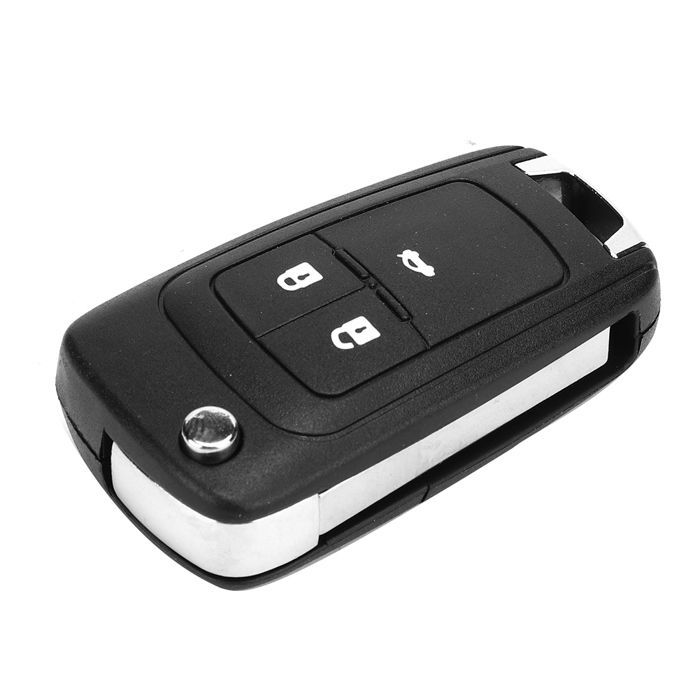 3-button Car Key Shell, Replacement Remote Shell for Opel Car Key, White Button Type