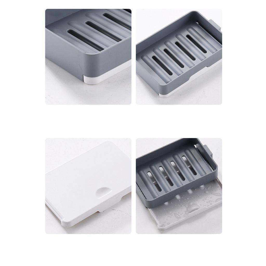 Вращающаяся настенная мыльница, 3 слоя, HIPS, вращающаяся мыльная емкость без перфорации для