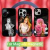 Чехол для телефона Ice S-Spice Rapper для iPhone 16,15,14,13,12,11, Pro, Max, Plus, Mini Новый Магнитный Беспроводной Зарядник MagSafe