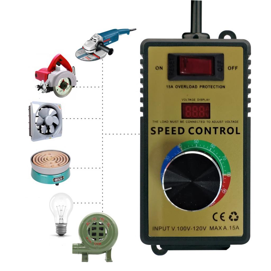 Motor Speed Controller 110V Variable Speed Controller Fan Speed Controller Electronic Voltage Regulator Easy To Use
