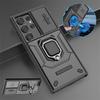 Чехол-броня с выдвижной камерой для Samsung Galaxy S25 Ultra S24 FE S23 Plus A54 A55 M56 A26 A36 A56 5G Защита объектива Чехол с магнитным кольцом