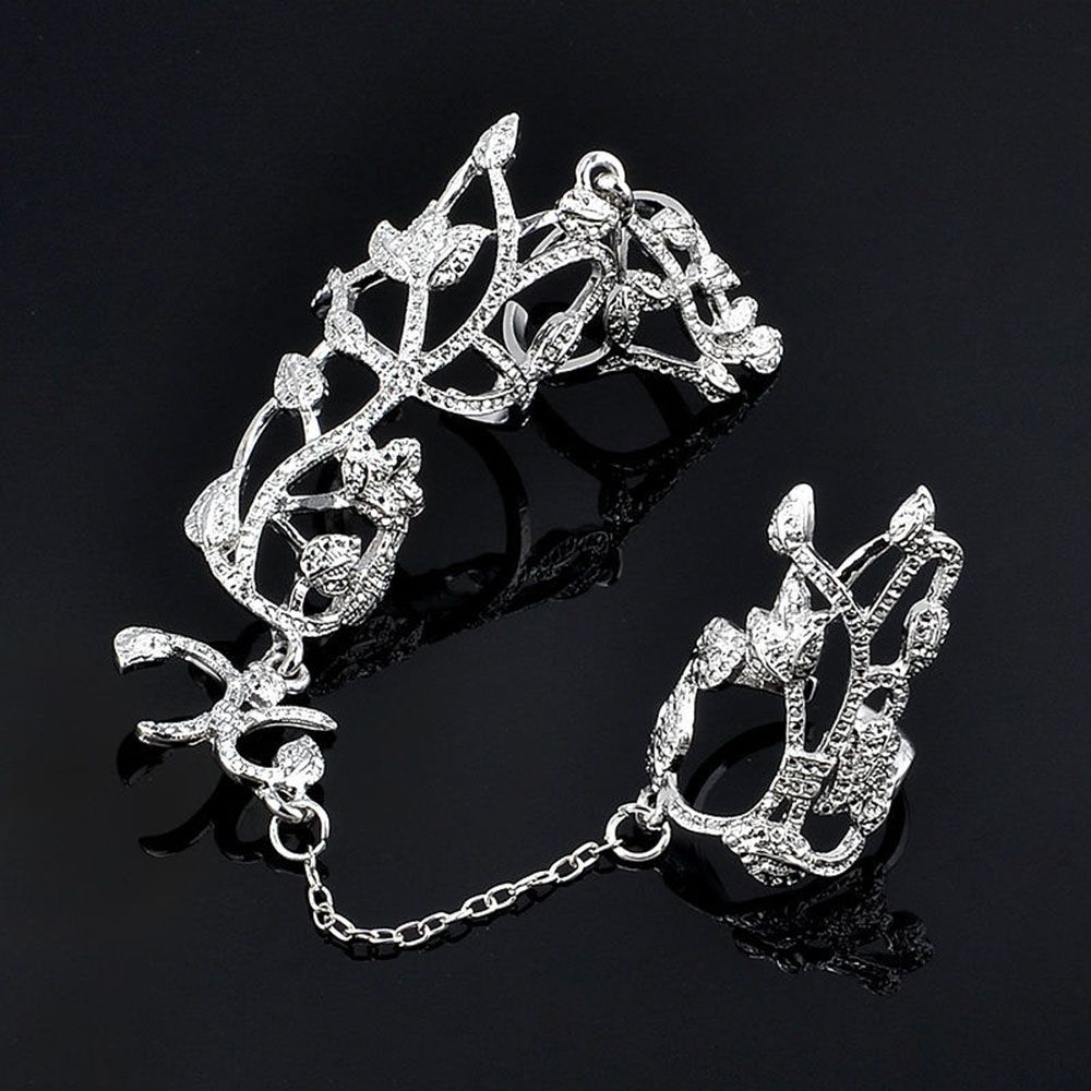 Jewelry Punk Rock Double Full Finger Knuckle Ring Gothic
