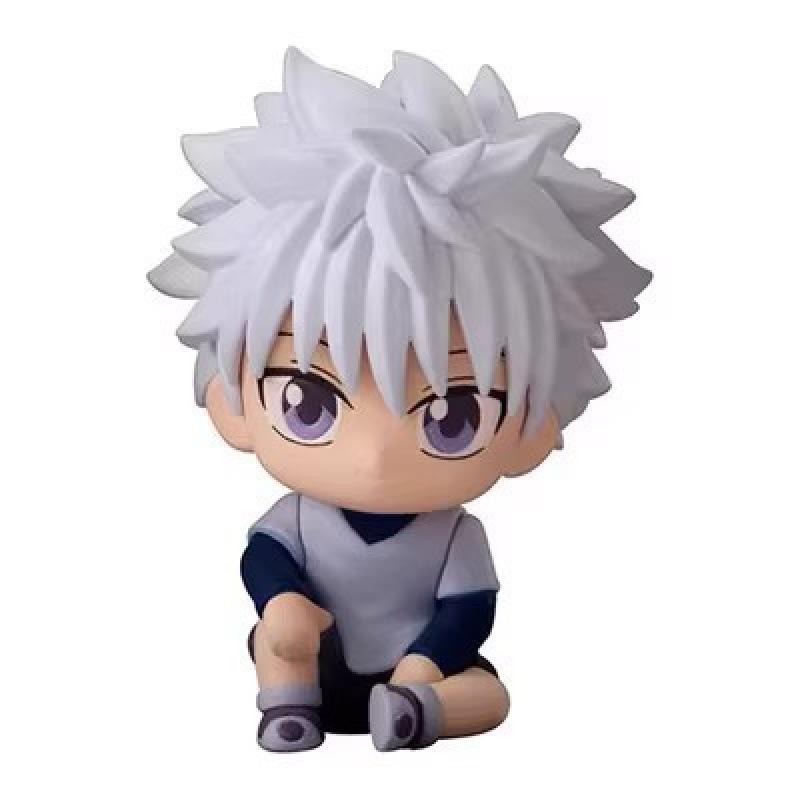 Full-time hunter peripheral sitting hunter figure anime cartoon Xiaojieqi Yekula pickamaki doll toy