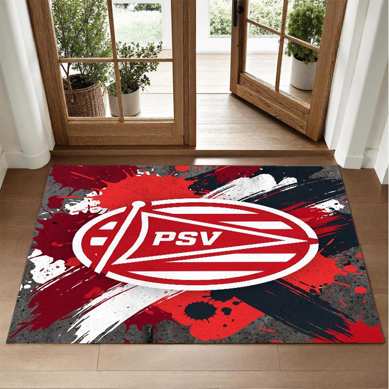 PSV Eindhoven FC Design Crystal Velvet Rug Soft Decorative Mat for Bedroom Entrance