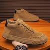 2024 Лидер продаж Новые осенние и зимние мужские ботинки с увеличенным размером, повседневная обувь на шнуровке, обувь для скейтбординга, высокое качество, британский стиль для отдыха на открытом воздухе