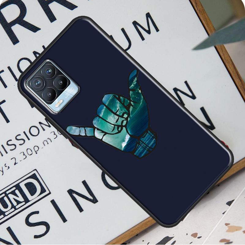 Чехол Surfer Surf Hang Loose Shaka для Realme C21 C11 C15 GT Neo2 Master 8 Pro 8i OnePlus 9 Pro 8T 9R Nord2 Coque Cover