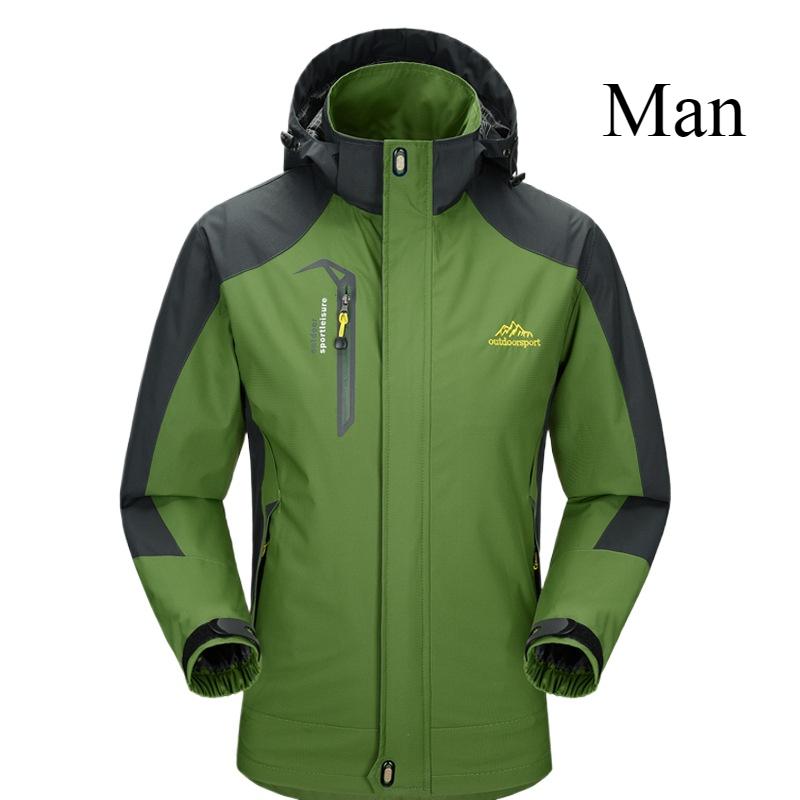 Уличная куртка-хардшелл для пар Однослойная спортивная одежда для мужчин и женщин Тонкая ветрозащитная и водонепроницаемая Демисезонная длинная куртка