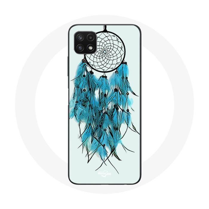 Coque - Samsung - Galaxy A22 5G - Attrape Rêve - Souple - Bleu et Blanc