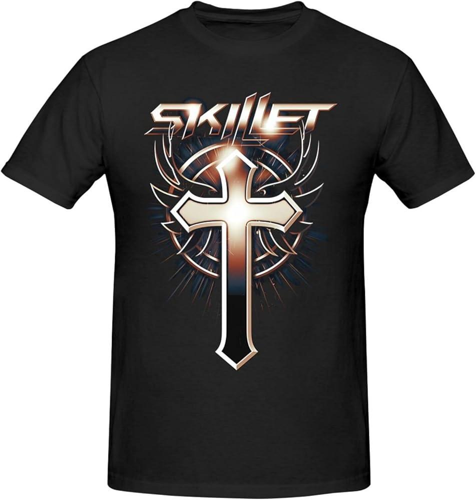 Футболка с логотипом группы Skillet, короткий рукав, все размеры, для мужчин, AG485, унисекс